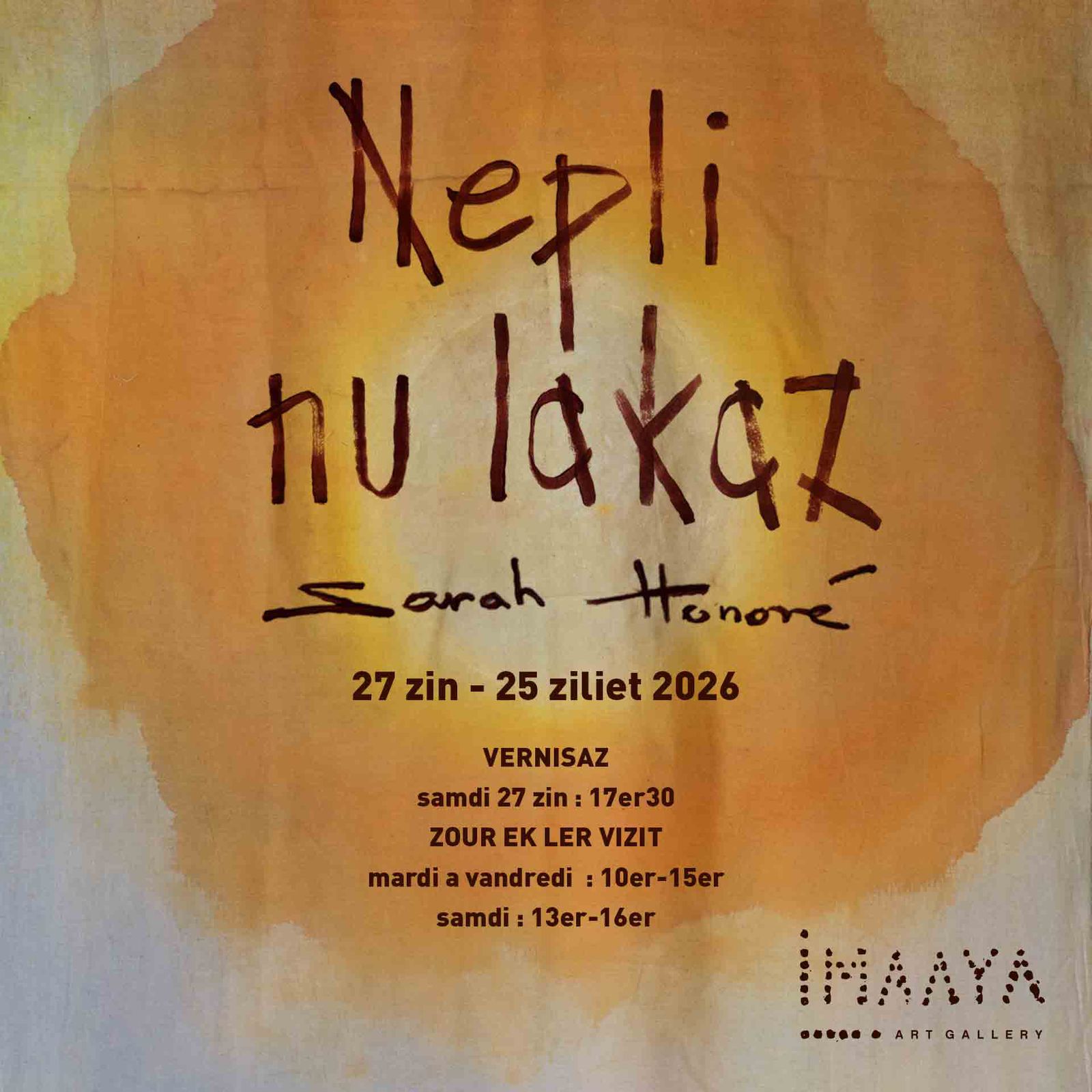 Nepli nu lakaz — affiche officielle